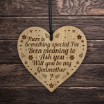 Will You Be My Godmother Gift Engraved Heart Godmother Asking