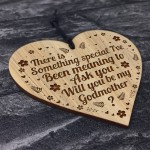 Will You Be My Godmother Gift Engraved Heart Godmother Asking