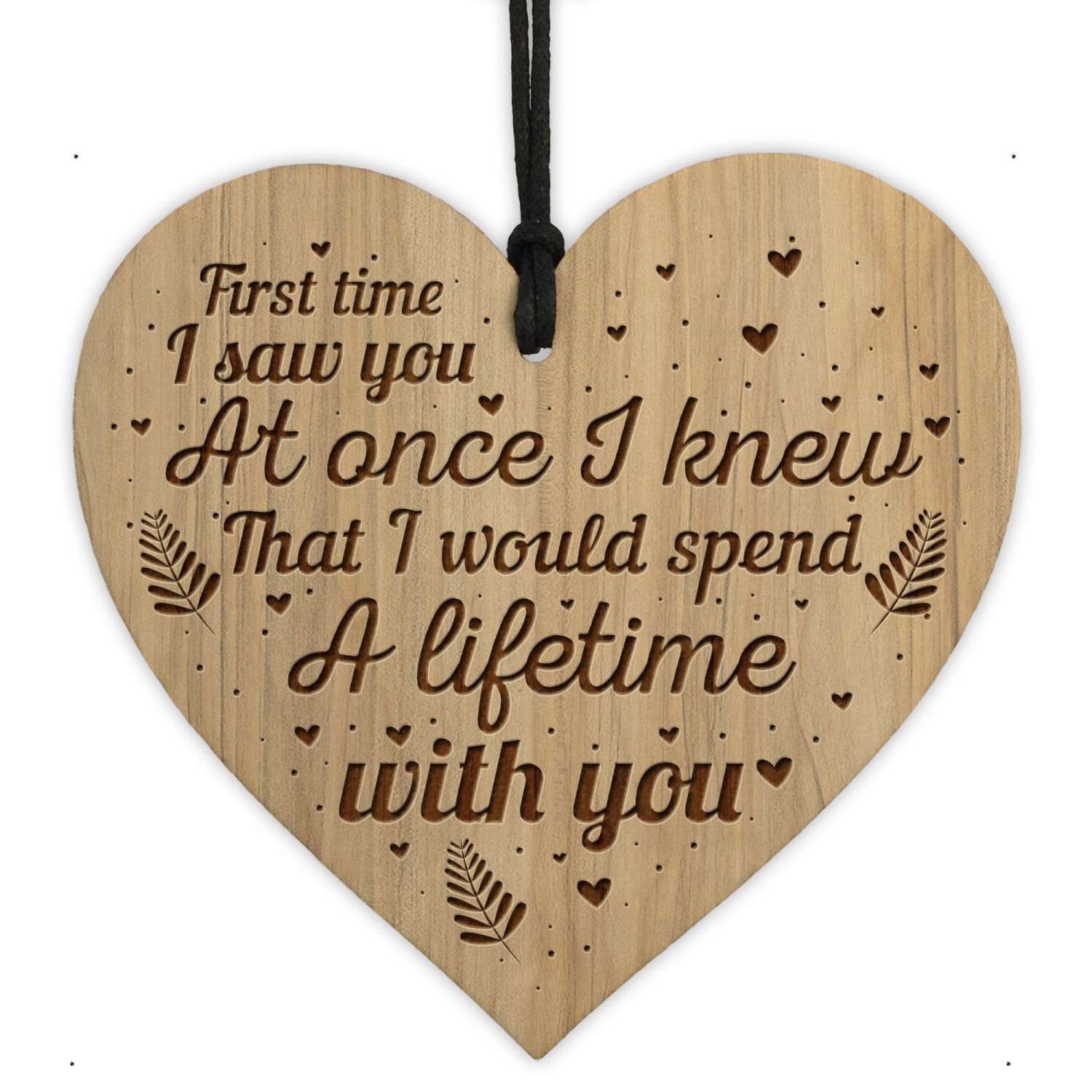 Beautiful Engraved Heart Boyfriend Girlfriend Gifts Anniversary