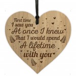 Beautiful Engraved Heart Boyfriend Girlfriend Gifts Anniversary