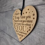 Anniversary Gifts For Him Her I LOVE YOU Engraved Heart