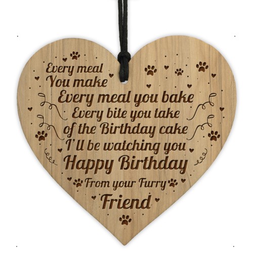 Funny Birthday Gift From Dog Engraved Heart Birthday Gift Ideas