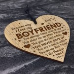 Reasons Why I Love My Boyfriend Engraved Heart Boyfriend Gifts