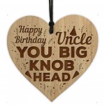 Funny Rude Birthday Gift For Uncle Engraved Heart Uncle Birthday