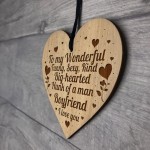 FUNNY Gift For Boyfriend Engraved Heart Birthday Christmas Gift