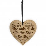 Valentines Gift For Boyfriend Girlfriend Engraved Heart Card
