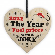 Funny Christmas Bauble Fuel Petrol Gift Hanging Heart Gift
