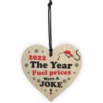 Funny Christmas Bauble Fuel Petrol Gift Hanging Heart Gift