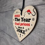 Funny Christmas Bauble Fuel Petrol Gift Hanging Heart Gift