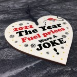 Funny Christmas Bauble Fuel Petrol Gift Hanging Heart Gift