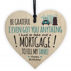 Funny Joke Birthday Gift For Him Her Wood Heart Gift For Men