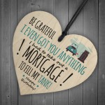 Funny Joke Birthday Gift For Him Her Wood Heart Gift For Men