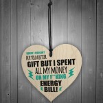 Funny Gift For Men Women Novelty Wooden Heart Sign Gifts