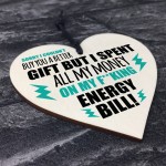 Funny Gift For Men Women Novelty Wooden Heart Sign Gifts