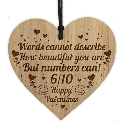 Funny Rude Valentines Present Engraved Heart Husband Wife Gifts