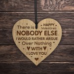 Funny Valentines Present Engraved Heart Valentines Gift For Him