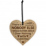 Funny Valentines Present Engraved Heart Valentines Gift For Him