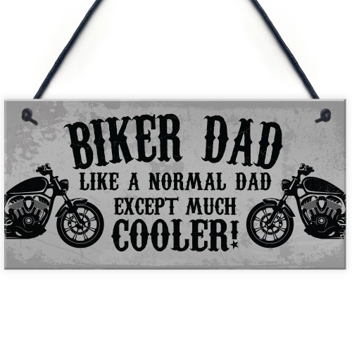 Biker Dad Gift Funny Man Cave Sign Gift For Motorbike Enthusiast