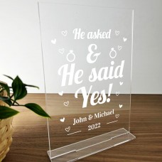 Engagement Gift For Gay Couples Him Her Friend Engagement Date