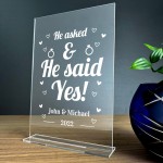 Engagement Gift For Gay Couples Him Her Friend Engagement Date