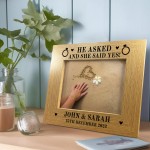 Engagement Personalised Gifts 7x5 Frame Gift For Fiancee Couple 