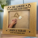 Engagement Personalised Gifts 7x5 Frame Gift For Fiancee Couple 