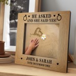 Engagement Personalised Gifts 7x5 Frame Gift For Fiancee Couple 