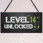 Funny 14th Birthday Gift For Son Brother Gaming Sign Gamer Gift