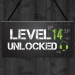 Funny 14th Birthday Gift For Son Brother Gaming Sign Gamer Gift