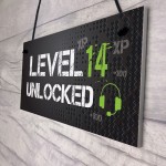 Funny 14th Birthday Gift For Son Brother Gaming Sign Gamer Gift