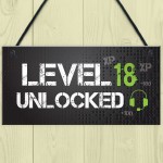 Funny 18th Birthday Gift For Son Brother Gaming Sign Gamer Gift