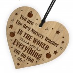 Nursery Teacher Appreciation Gifts Engraved Heart Leaving School