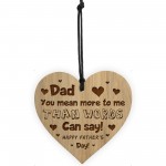 Happy Fathers Day Gift For Dad Heart Engraved Sign Gifts