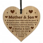 Mother And Son Gift For Mum From Son Engraved Heart Birthday
