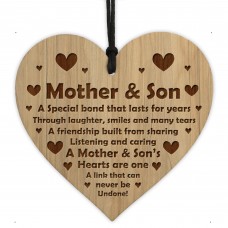 Mother And Son Gift For Mum From Son Engraved Heart Birthday