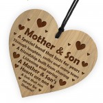 Mother And Son Gift For Mum From Son Engraved Heart Birthday