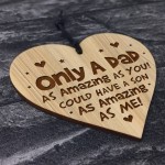 Funny Dad Gifts From Daughter Son Joke Engraved Heart
