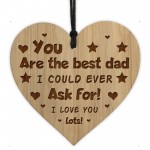 Dad Gifts BEST DAD Plaque Engraved Heart Dad Birthday Christmas