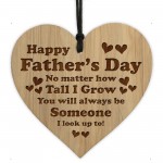 Fathers Day Gifts For Dad Wood Engraved Heart Dad Gifts