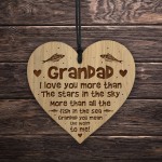 Grandad Gift Poem Grandad Birthday Christmas Gift Engraved Heart