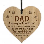 Dad Gift Ideas For Birthday Christmas Engraved Heart LOVE YOU