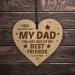 DAD GIFT From Son Daughter Engraved Heart Birthday Christmas