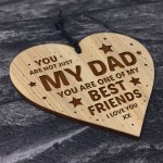 DAD GIFT From Son Daughter Engraved Heart Birthday Christmas