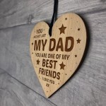 DAD GIFT From Son Daughter Engraved Heart Birthday Christmas