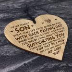 16th 18th 21st Birthday Gift For Son From Mum Dad Engraved Heart