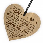 16th 18th 21st Birthday Gift For Son From Mum Dad Engraved Heart