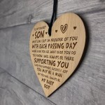 16th 18th 21st Birthday Gift For Son From Mum Dad Engraved Heart