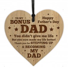 Step Dad Fathers Day Gift Engraved Heart Step Dad Gifts For Him