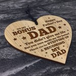 Step Dad Fathers Day Gift Engraved Heart Step Dad Gifts For Him