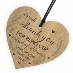 Personalised Maid Of Honour Gifts Engraved Heart Thank You Gift